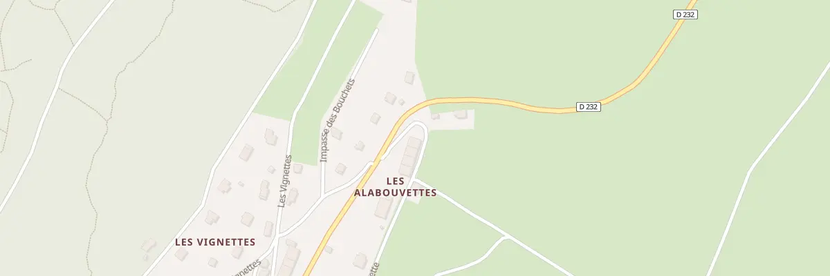 Plan du 2 Qua Les Alabouvettes à Nanchez