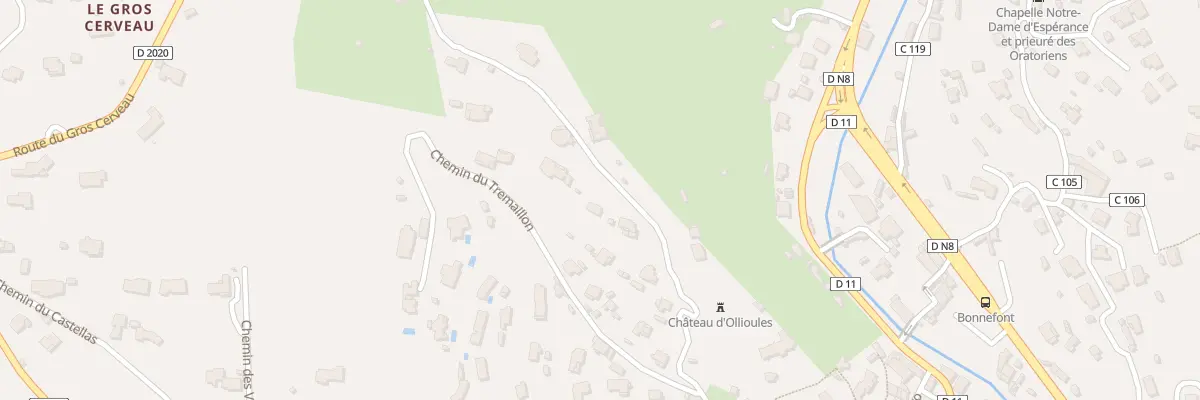 Plan du 295 Che de Saint Barbe à Ollioules