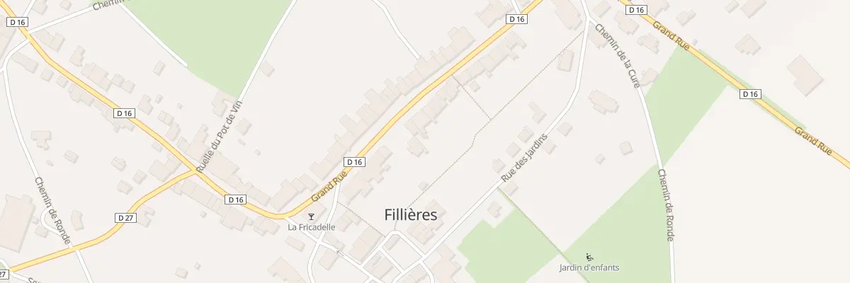 Plan du 16 Grand Rue à Fillières