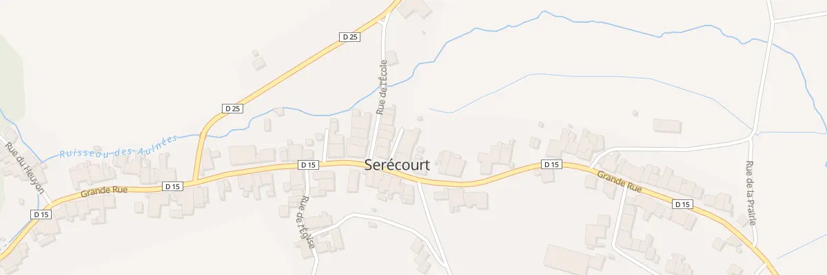 Plan du 2 Rue du Guet à Serécourt