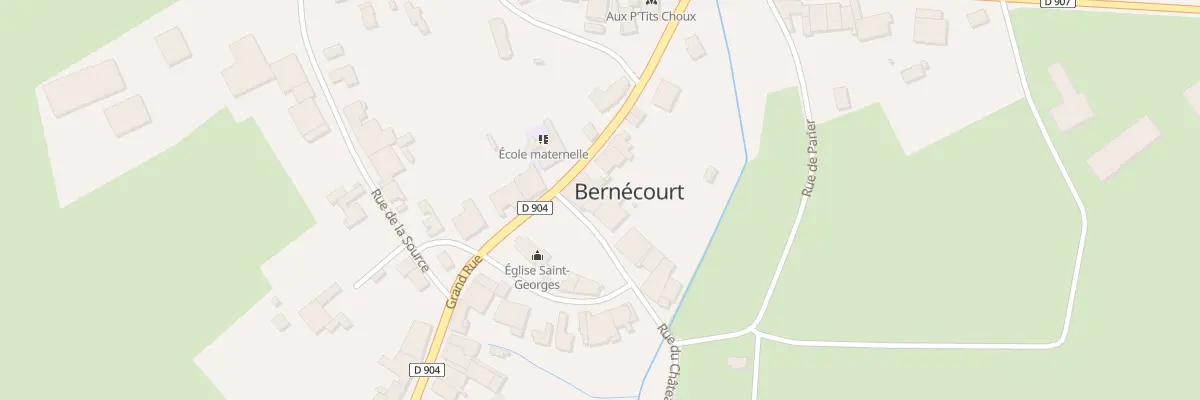 Plan du 1 Rue du Château à Bernécourt