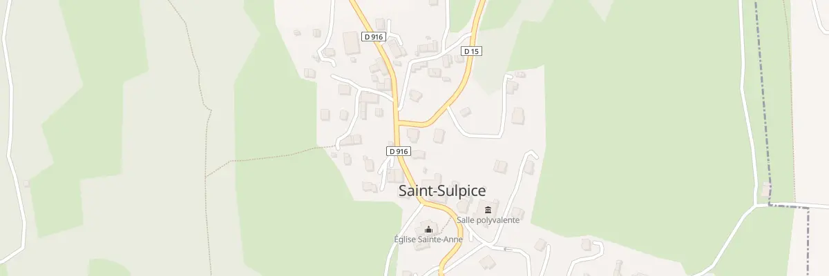 Plan du 214 Rte du Chef Lieu à Saint-Sulpice