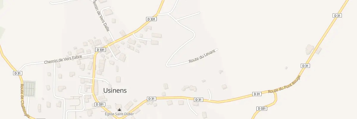 Plan du 245 Rte du Levant à Usinens