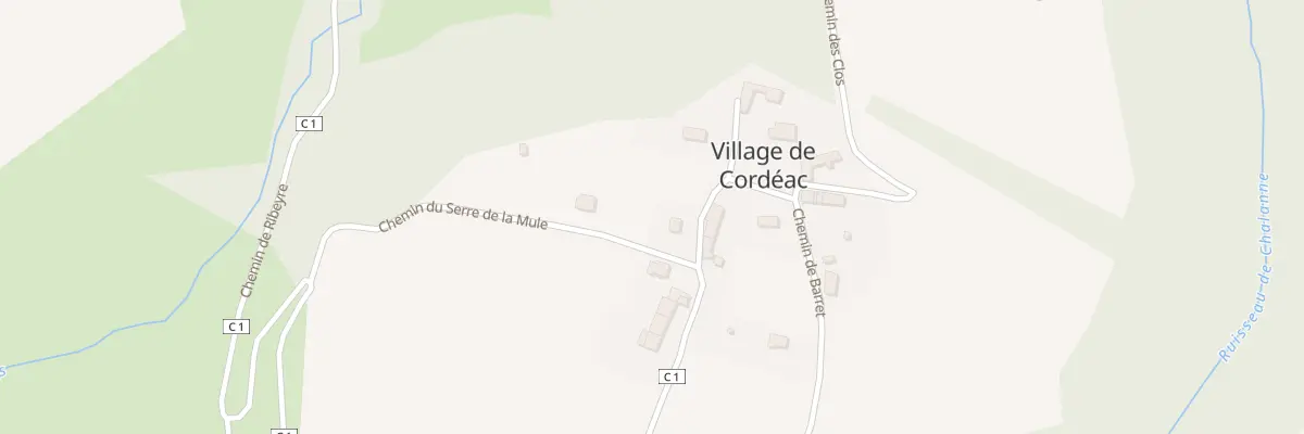 Plan du 711 Che des Oches à Châtel-en-Trièves