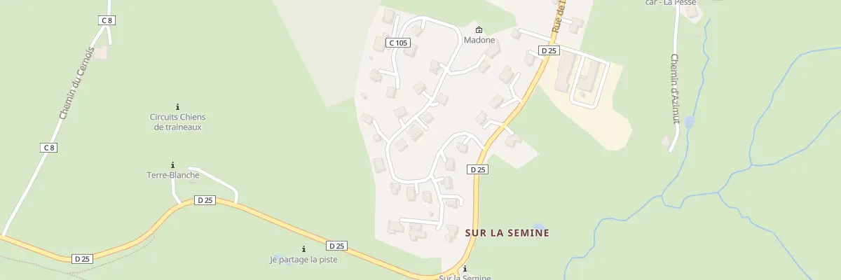 Plan du 4 Lot Sur la Semine à La Pesse