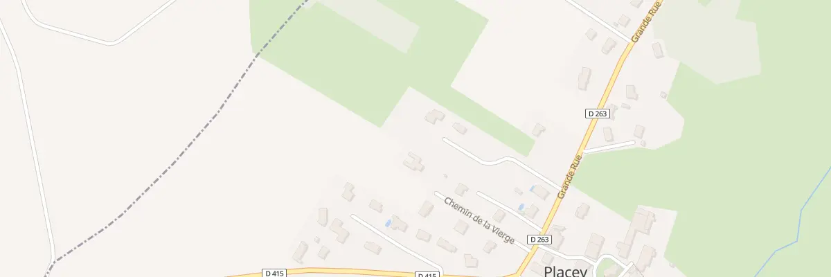 Plan du 9 Chem du Dessus de l’Aval à Placey