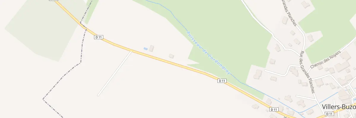 Plan du 10 Rte de Corcondray à Villers-Buzon