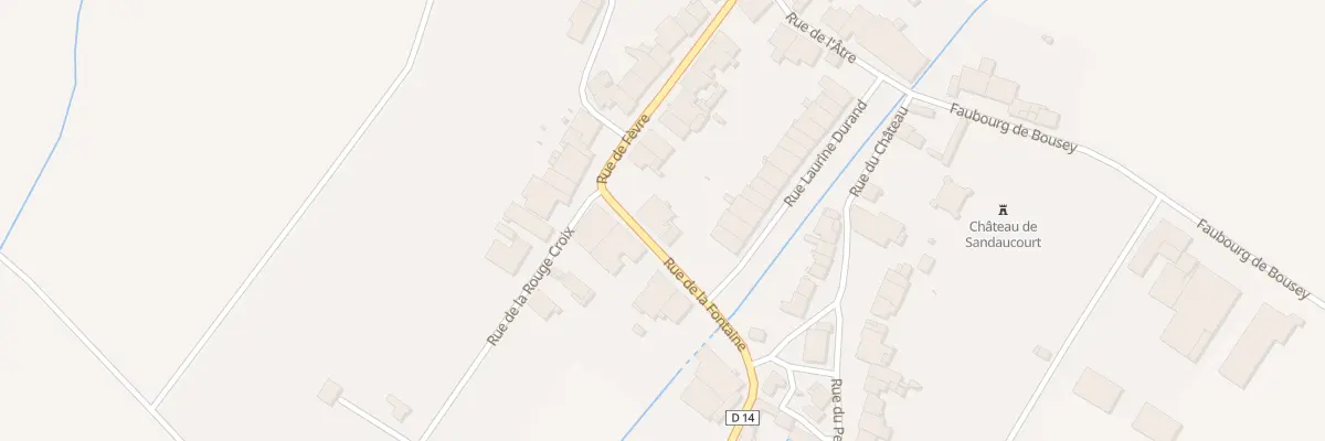 Plan du 2 Rue de la Fontaine à Sandaucourt
