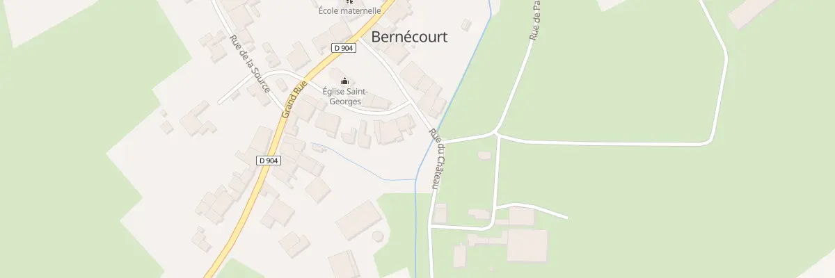 Plan du 10 Rue St Georges à Bernécourt