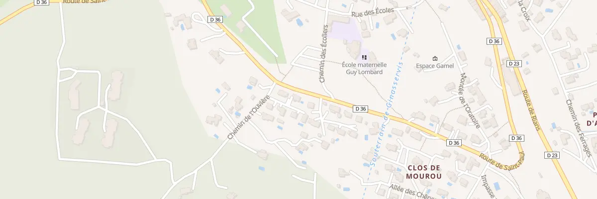 Plan du 2 Imp des Pins à Ginasservis