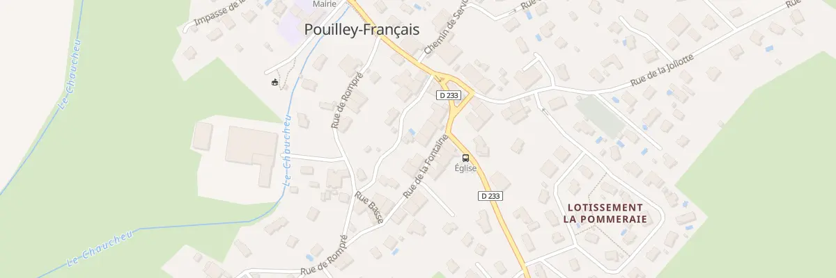 Plan du 4 Rue de la Fontaine à Pouilley-Français