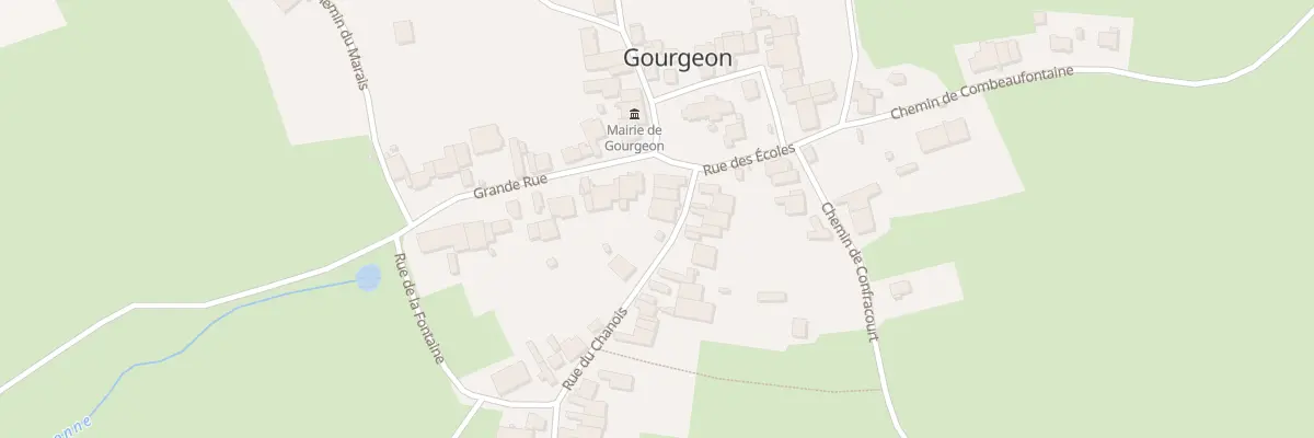 Plan du 2 Rue du Chanois à Gourgeon