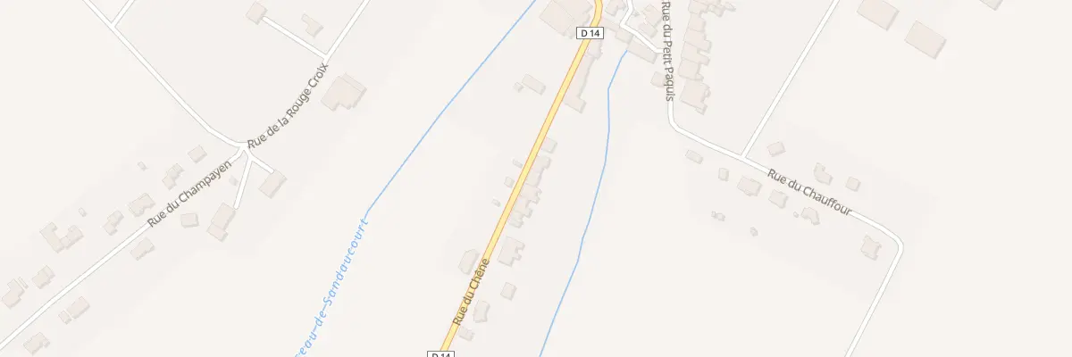 Plan du 7 Rue du Chêne à Sandaucourt