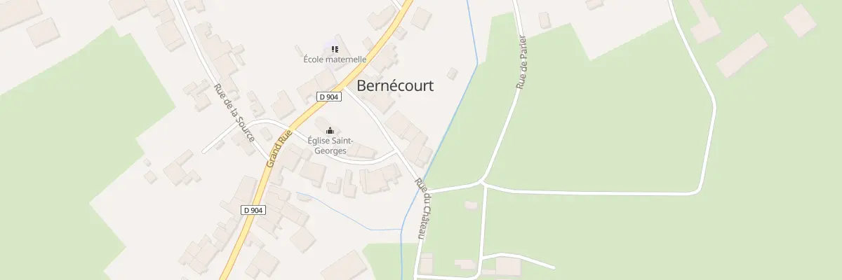 Plan du 11 Rue du Château à Bernécourt