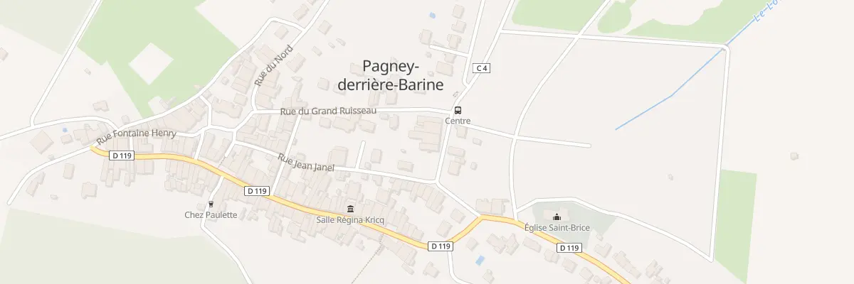 Plan du 125 Rue du Général de Gaulle à Pagney-derrière-Barine
