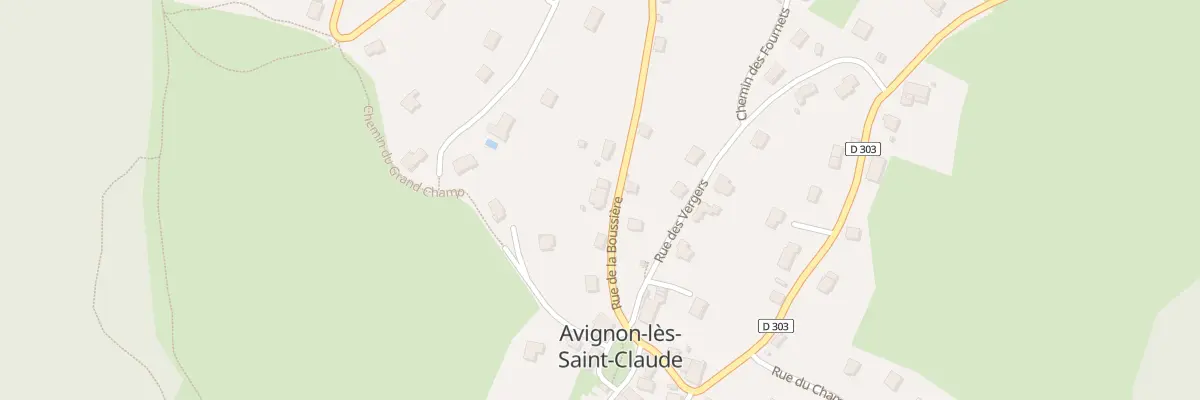 Plan du 5 Rue de la Boussière à Avignon-lès-Saint-Claude