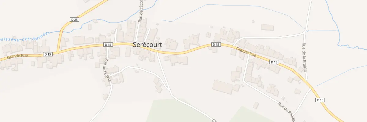 Plan du 50 Rue Grande Rue à Serécourt