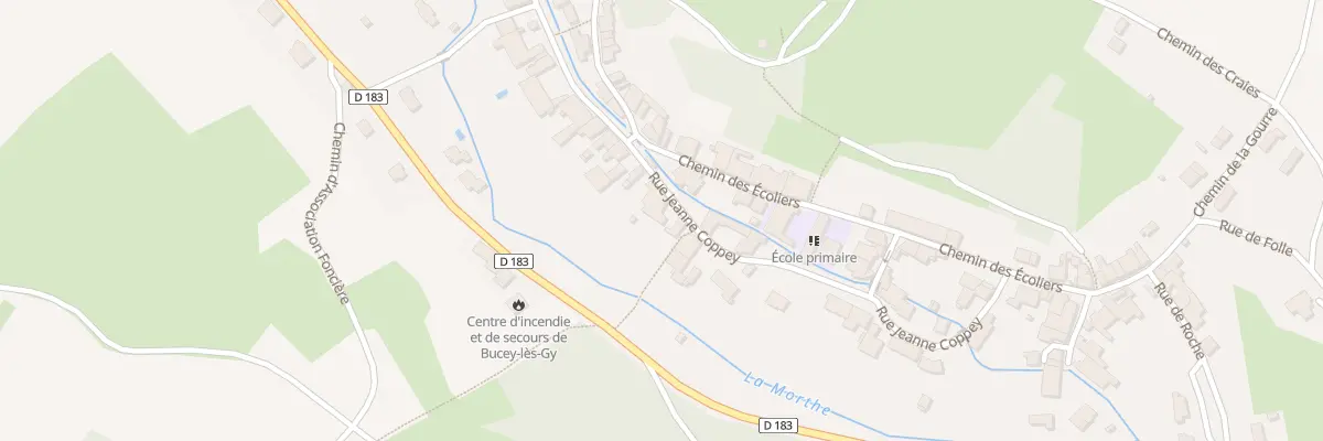 Plan du 4 Rue Jeanne Coppey à Bucey-lès-Gy
