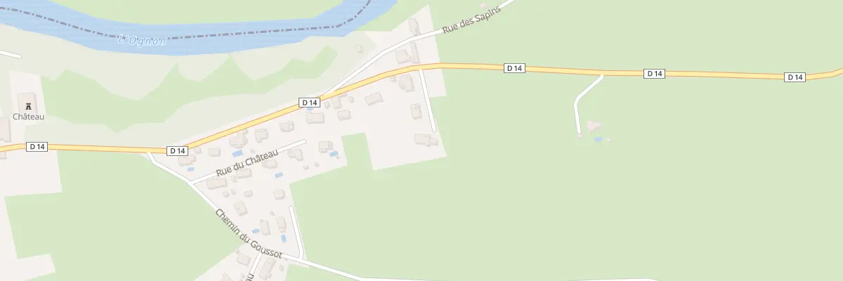 Plan du 6 Rue du Champ Potot à Chevigney-sur-l’Ognon