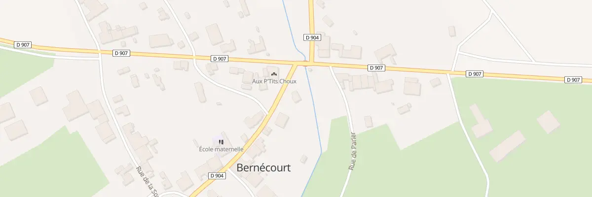 Plan du 1 Gr Grand Rue à Bernécourt