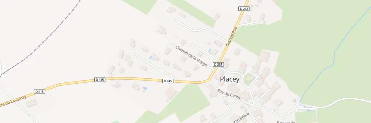 Plan du 1 Che de la Vierge à Placey