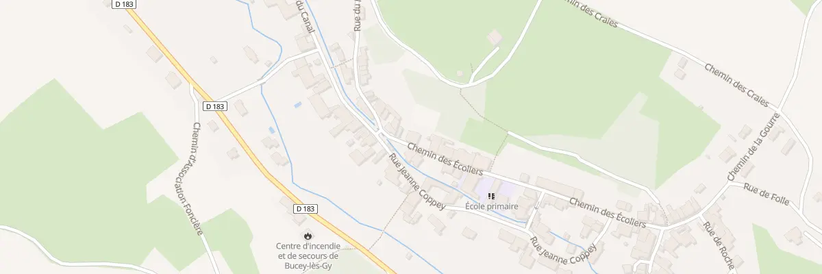 Plan du 1 Che des Ecoliers à Bucey-lès-Gy