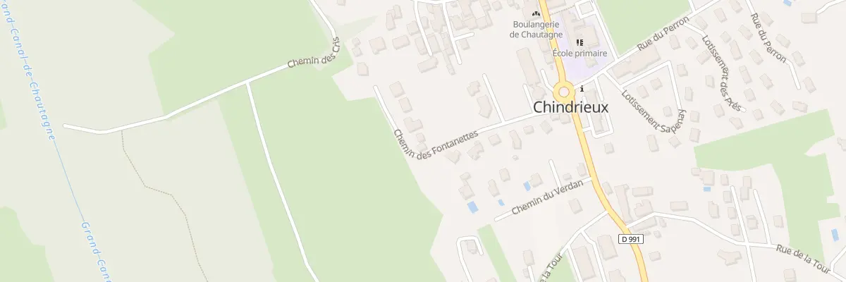 Plan du 190 Che des Fontanettes à Chindrieux