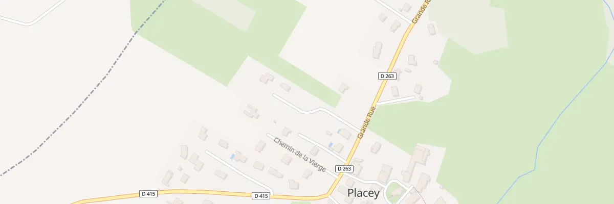 Plan du 2 Chem du Dessus de l’Aval à Placey