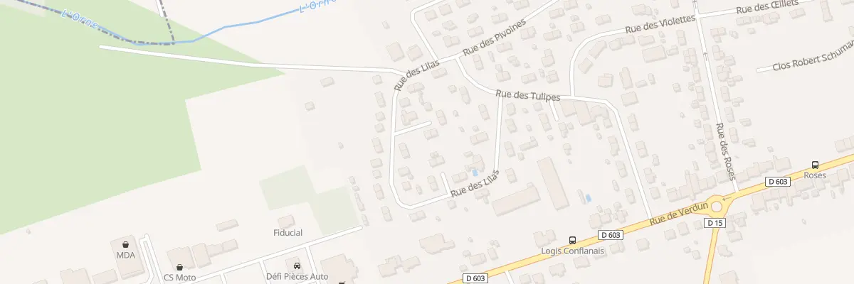 Plan du 34 Rue des Lilas à Conflans-en-Jarnisy