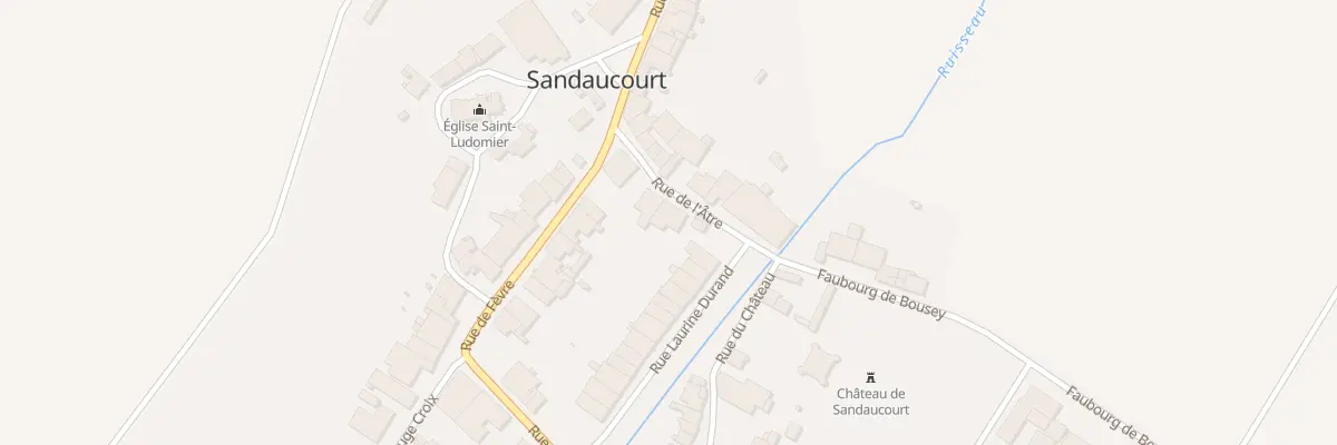 Plan du 1 Rue de l’Atre à Sandaucourt