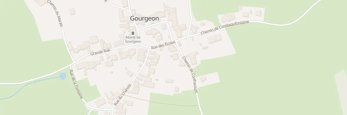 Plan du 2 Che de Confracourt à Gourgeon