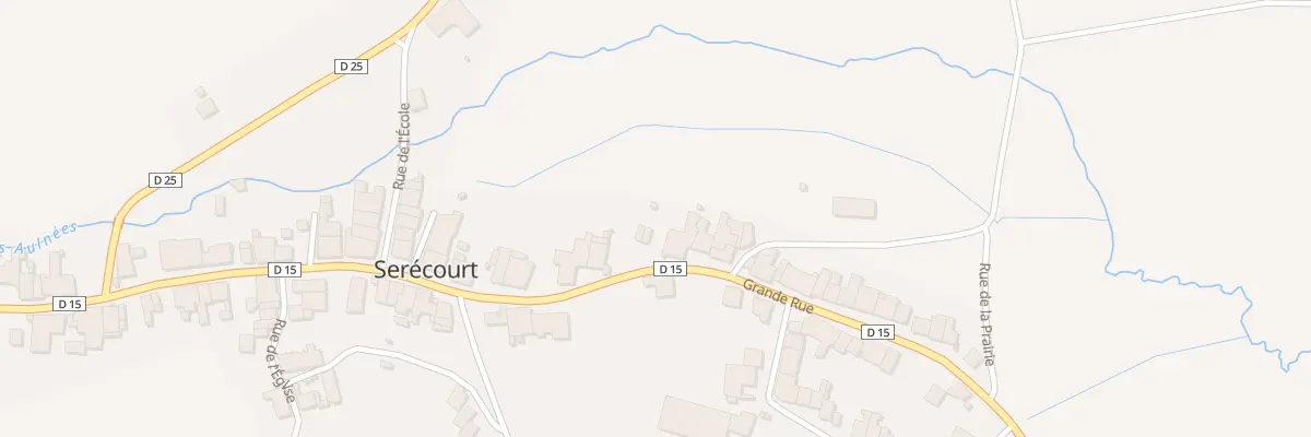 Plan du 45 Rue Grande Rue à Serécourt