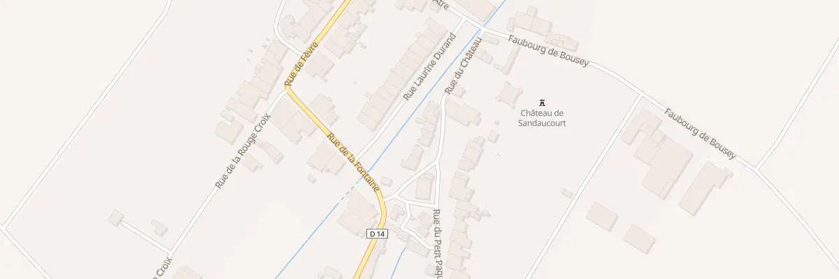 Plan du 10 Rue du Petit Paquis à Sandaucourt