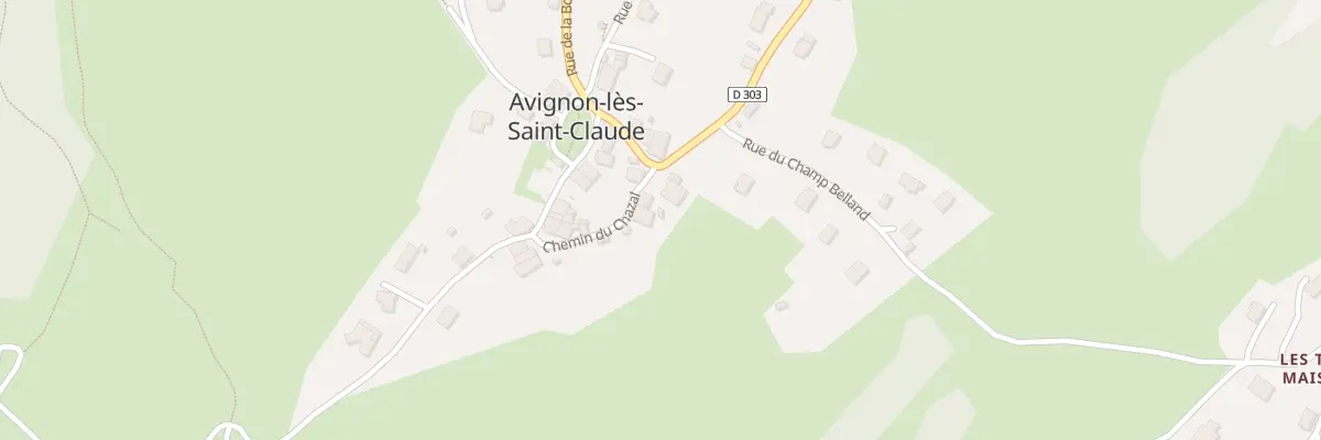 Plan du 12 Che du Chazal à Avignon-lès-Saint-Claude