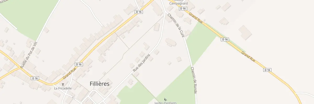 Plan du 8 Rue des Jardins à Fillières