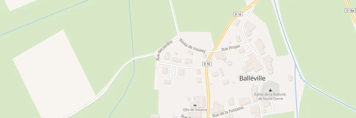 Plan du 2 Rue des Jardins à Balléville