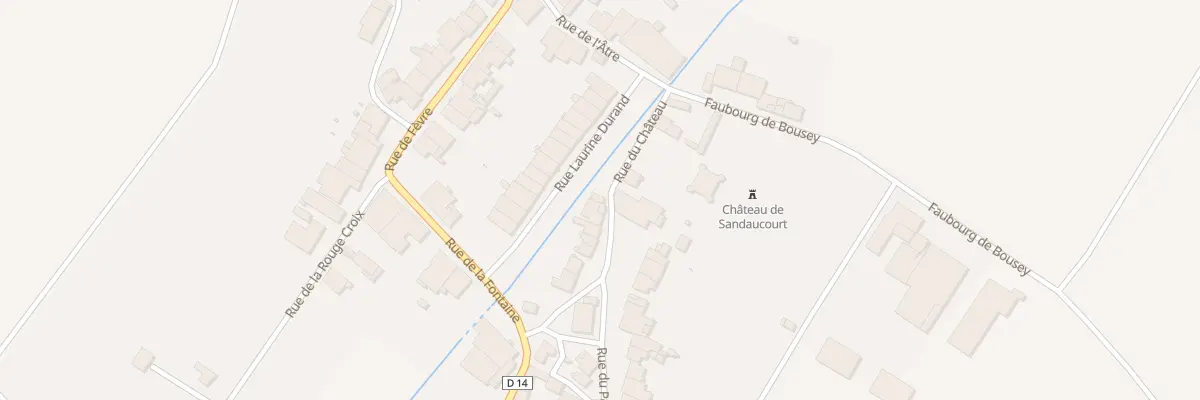 Plan du 2 Rue du Petit Paquis à Sandaucourt