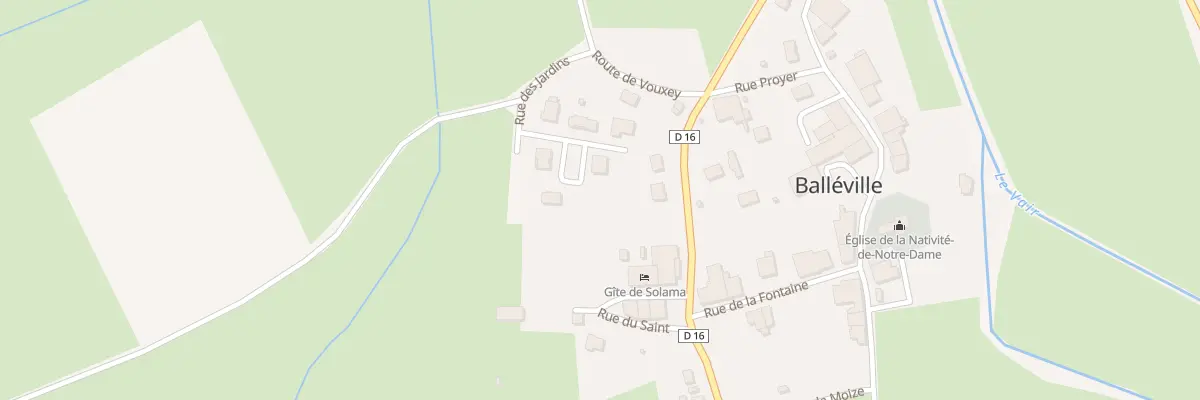 Plan du 6 Rue des Jardins à Balléville