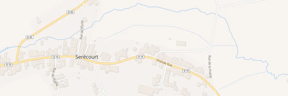Plan du 47 Rue Grande Rue à Serécourt