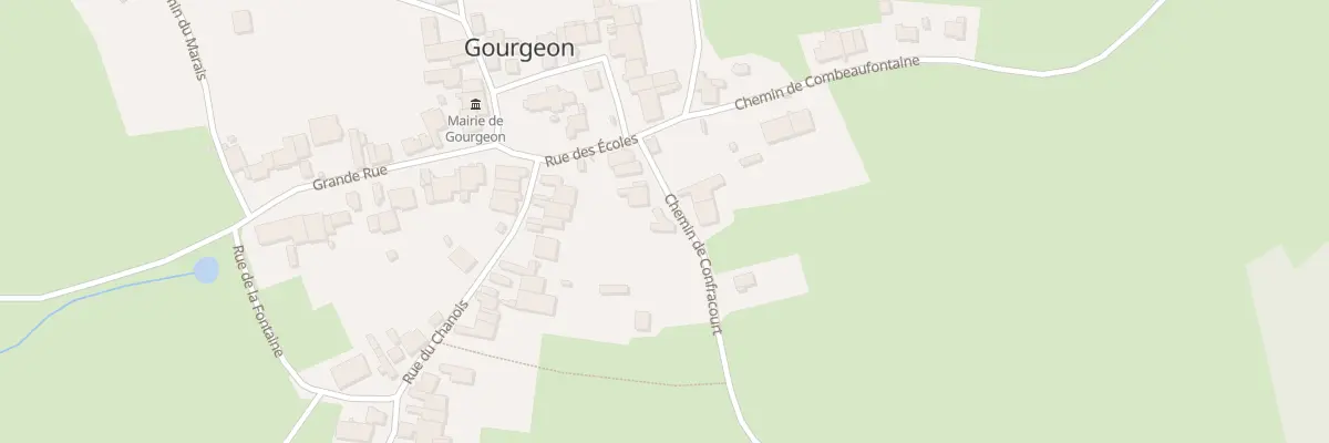 Plan du 4 Che de Confracourt à Gourgeon