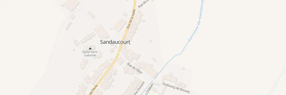 Plan du 8 Rue de l’Atre à Sandaucourt