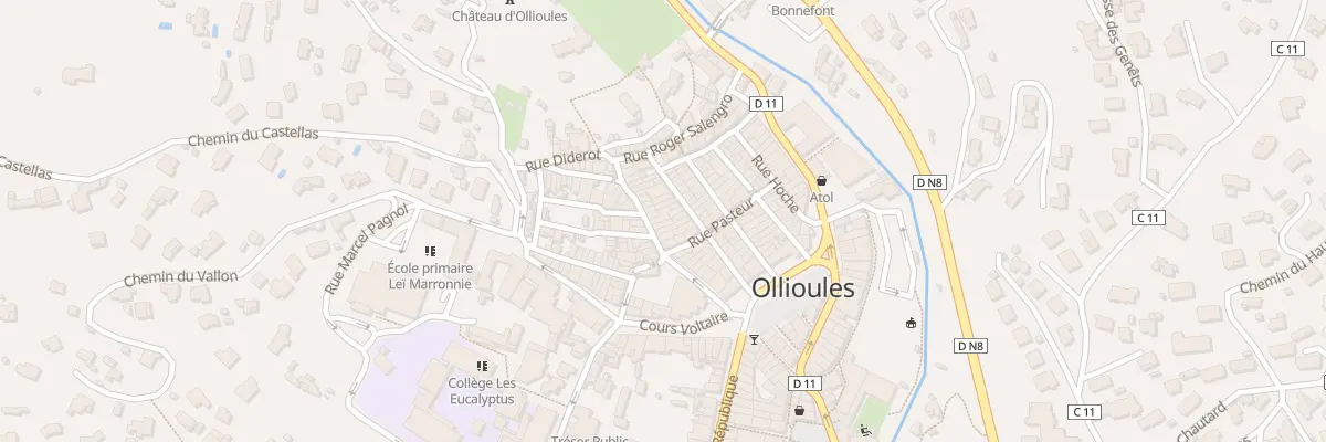 Plan du 8 Rue Baudin à Ollioules