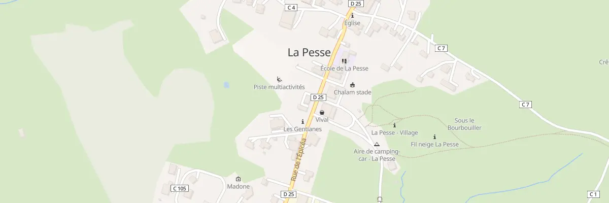 Plan du 14 Rue de l’épicéa à La Pesse
