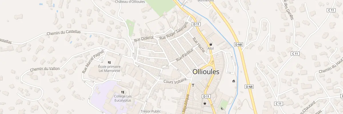 Plan du 4 Rue Baudin à Ollioules