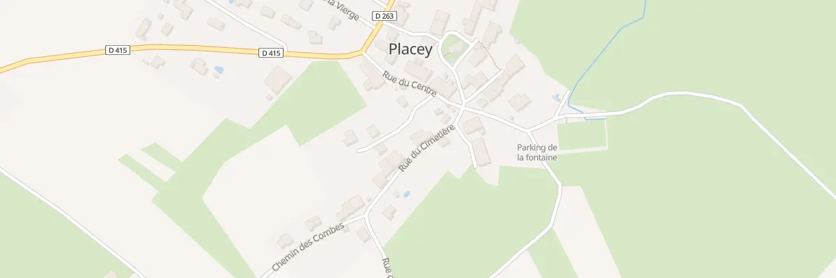 Plan du 2 Rue du Cimetiere à Placey