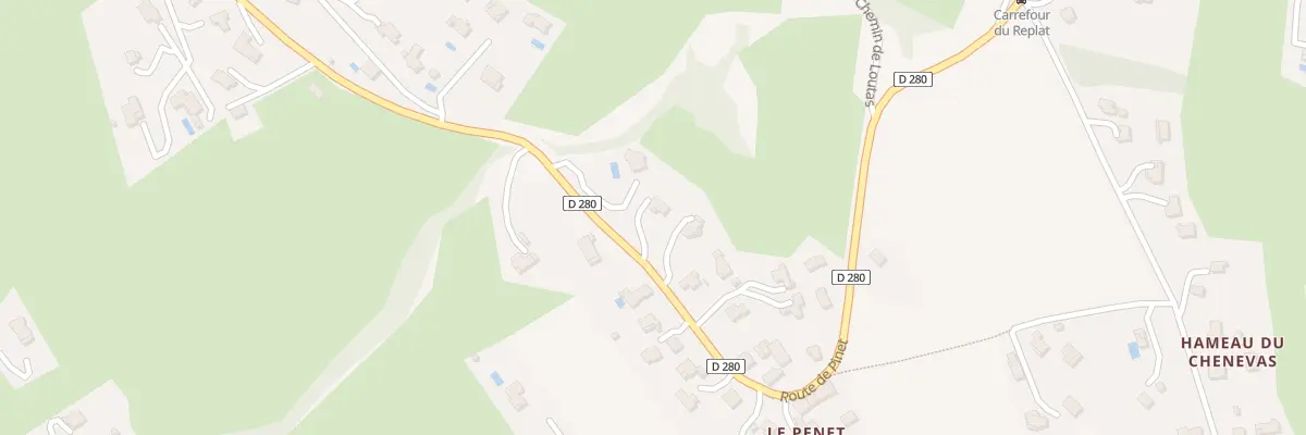 Plan du 1147 Rte de Pinet à Saint-Martin-d’Uriage
