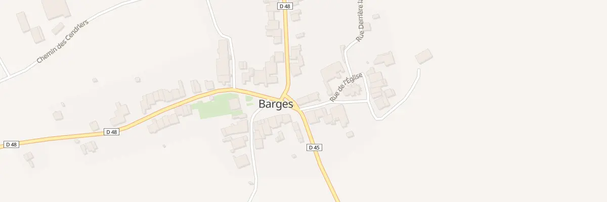Plan du 1 Rue de l’Église à Barges