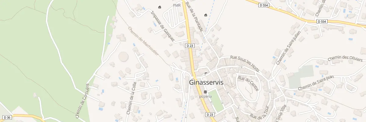 Plan du 3 Che de Machoutier à Ginasservis