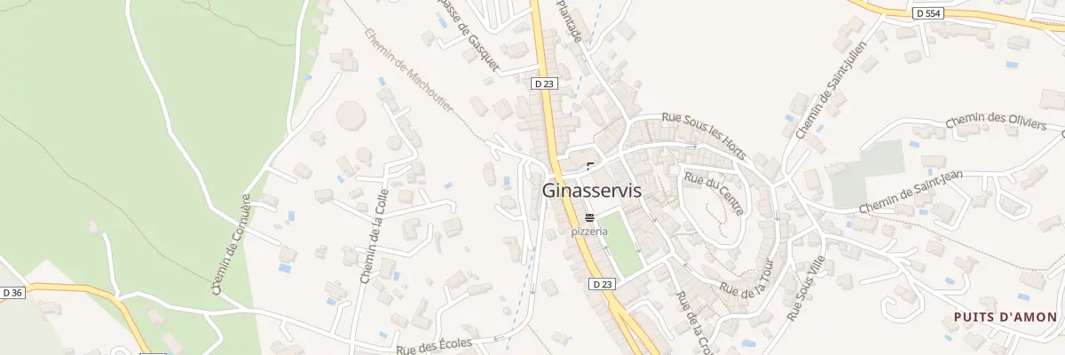 Plan du 2 Che de Machoutier à Ginasservis