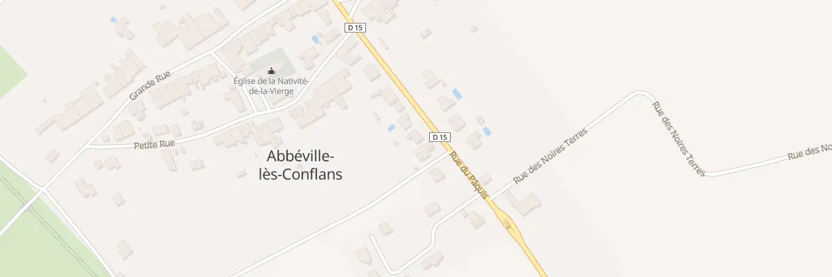 Plan du 15 Rue du Paquis à Abbéville-lès-Conflans